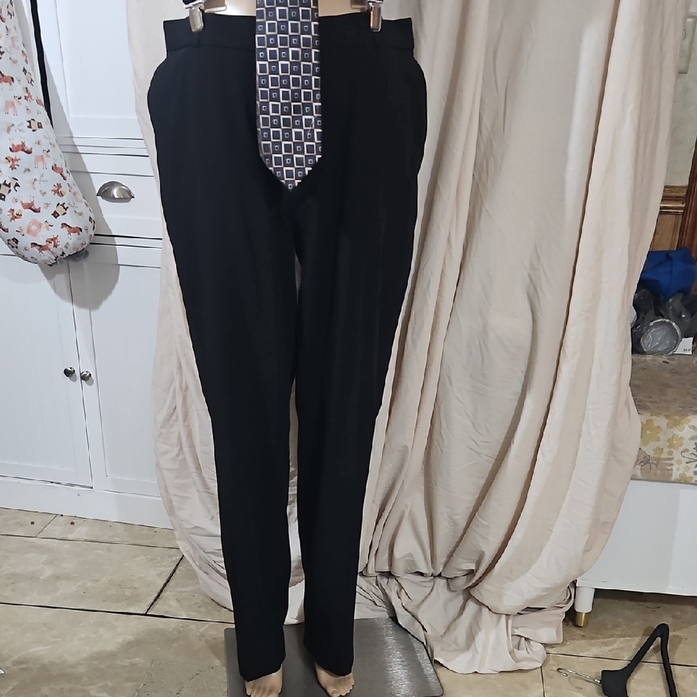 Mens George Black Dress Pants